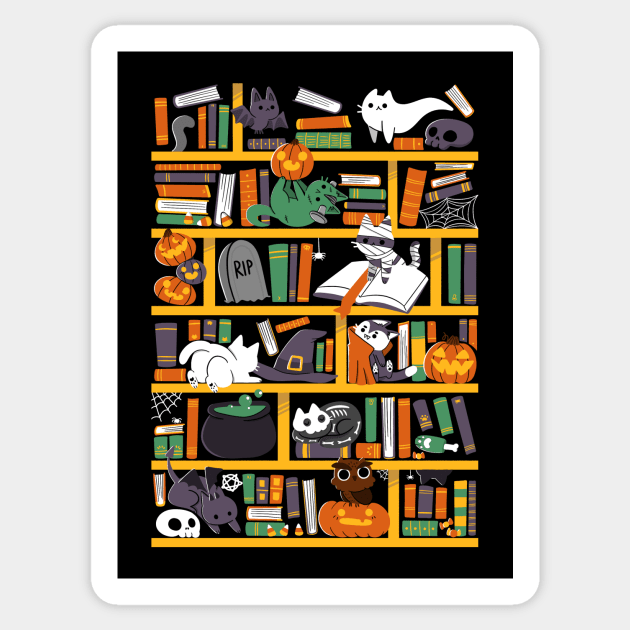 Halloween Library Sticker by TaylorRoss1